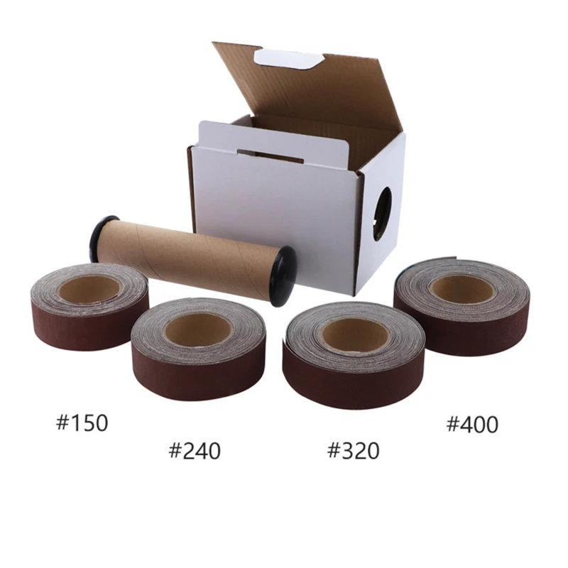 

6 Meters Grit Emery Cloth Roll Polishing Sandpaper For Grinding Tools Metalworking Dremel Woodworking Furniture Vehicles Tools