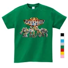 Летняя Детская Хлопковая одежда с принтом игры Gormiti детские топы, футболки, Детский костюм футболки с короткими рукавами для мальчиков и девочек