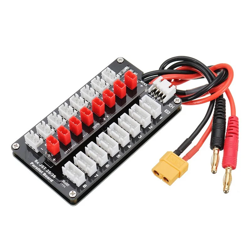 XT60 XT90 XT30 JST Т-образный штекер баланса Lipo Батарея параллельная зарядная плата 2-6S