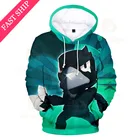 Свитшот для мальчиков и девочек Browlers WEREWOLF MAX and Star, свитшот для игр Carl Shoot, одежда, куртка для детей, ворона, стрельба, детские топы MAX