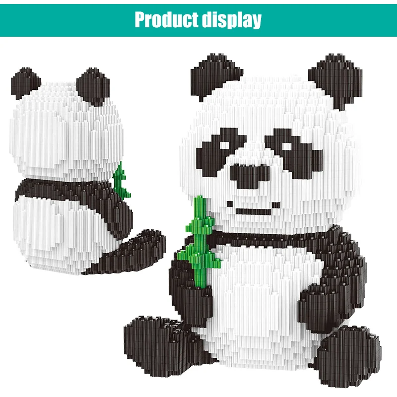 

3689pcs Schepper DIY Assemable Panda Mini Blokken Educatief Dier Speelgoed voor Kinderen Bouwstenen Model Bricks