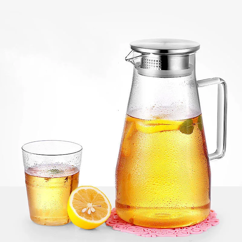 Бытовая холодная бутылка для воды стеклянная термостойкая высокая температура