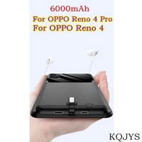 6000mah portable power bank battery charging cover for oppo reno 4 pro battery case external battery charger cases for reno 4