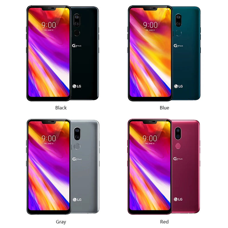 

Unlocked Original Cellphone LG G7 ThinQ G710ULM/G710VM/G710EAW/G710N 6.1" 4GB + 64GB/6G+128GB Dual Back Camera LTE Fingerprint