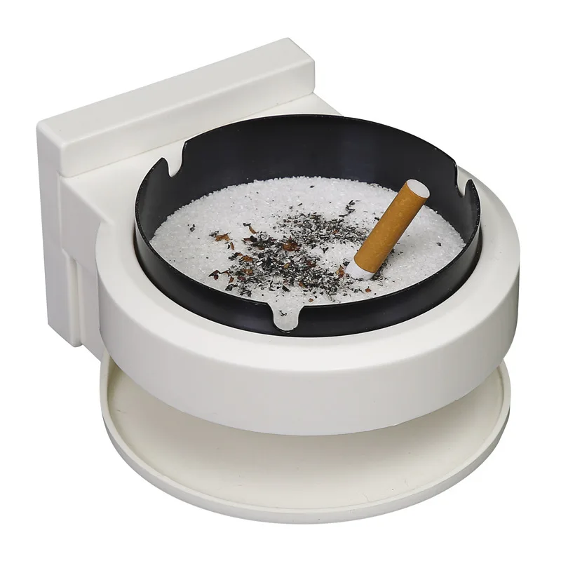 

Lighters & Smoking Accessories Ashtrays, Stainless steel wall-mounted ashtray, non-perforated toilet wall-mounted ashtray