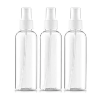 3pcs 250ml water mist spray bottle transparent 8oz 250ml screen printing pet pump sprayer perfume dispenser