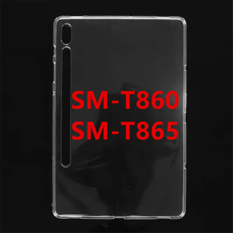 Мягкий чехол-накладка из ТПУ для samsung Galaxy Tab S5E T720 S6 10,5 T860 T865 Tab A 10,1 SM-T510 Tab A 8,0 SM-P200 - Цвет: T860 Clear