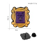 ТВ серии броши для друзей шпильки I'll be there for you Моники двойная дверь, брошь-рамка брошь с омаром pin значки, брошь, подарок