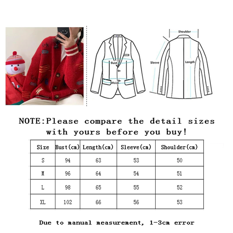 

SLLSKY Letter Embroidery Knitted Sweater Women Cardigan Autumn WinterFull Sleeve Single Breasted Female Sweater Outerwear Tops