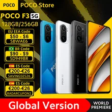 [Мировая премьера в наличии] глобальная версия POCO F3 5G Snapdragon 870 смартфон 128 ГБ/256 ГБ 6,67 “120 Гц E4 активно-матричные осид, Dolby Atmos NFC
