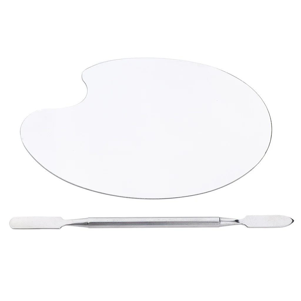 

Pro Cosmetics Makeup Foundations Mixing Palette Stainless Steel Spatula 2pcs