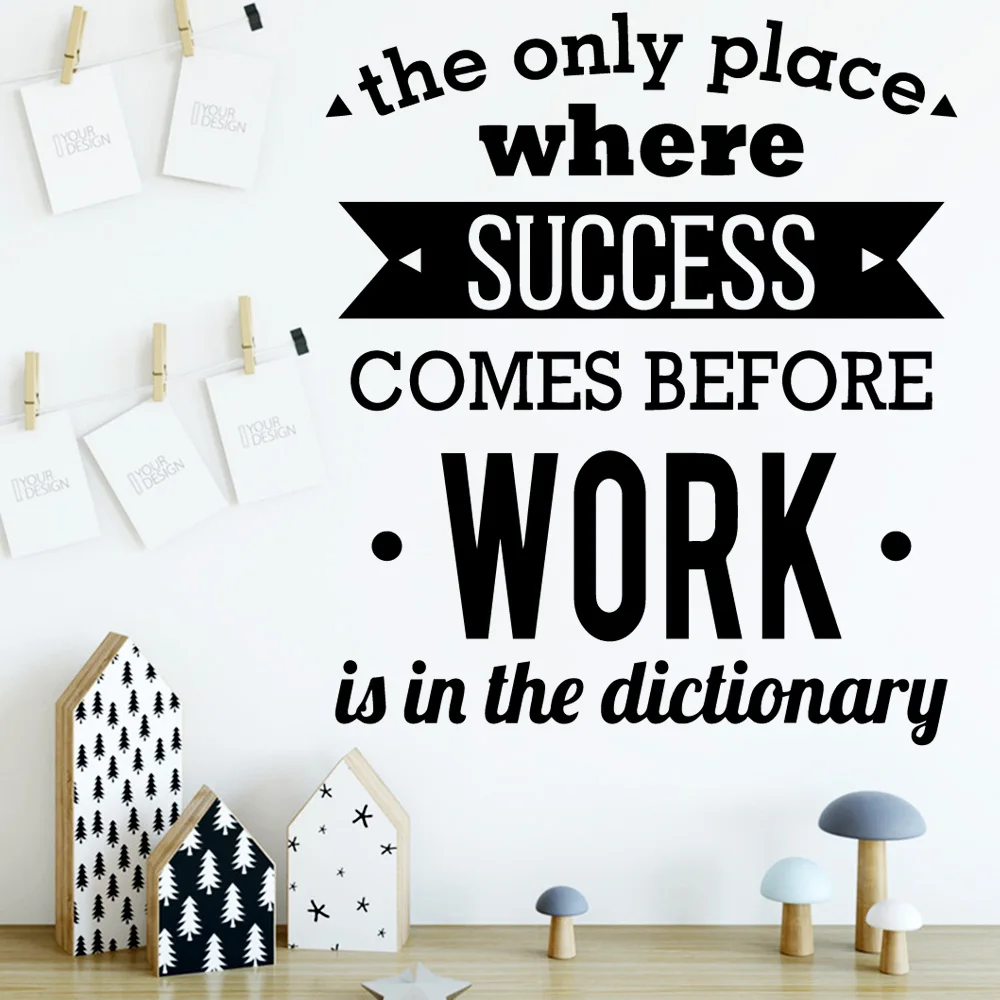 

Декор с цитатами для работы, Современное украшение для дома, декор для гостиной, спальни, офиса, искусство, наклейка, Прямая поставка