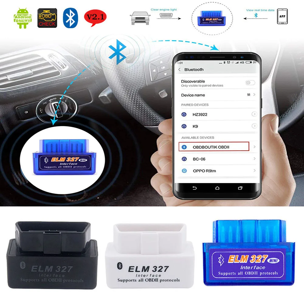 OBD2 сканер для Infiniti Q50 Q30 FX35 QX70 QX60 QX80 V2.1 ELM327 адаптер Bluetooth OBDII ELM 327 Автомобильный