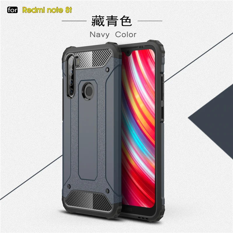 For Xiaomi Redmi Note 8T Case PC + TPU Silicone Armor Anti-knock Phone 6.3&quot |