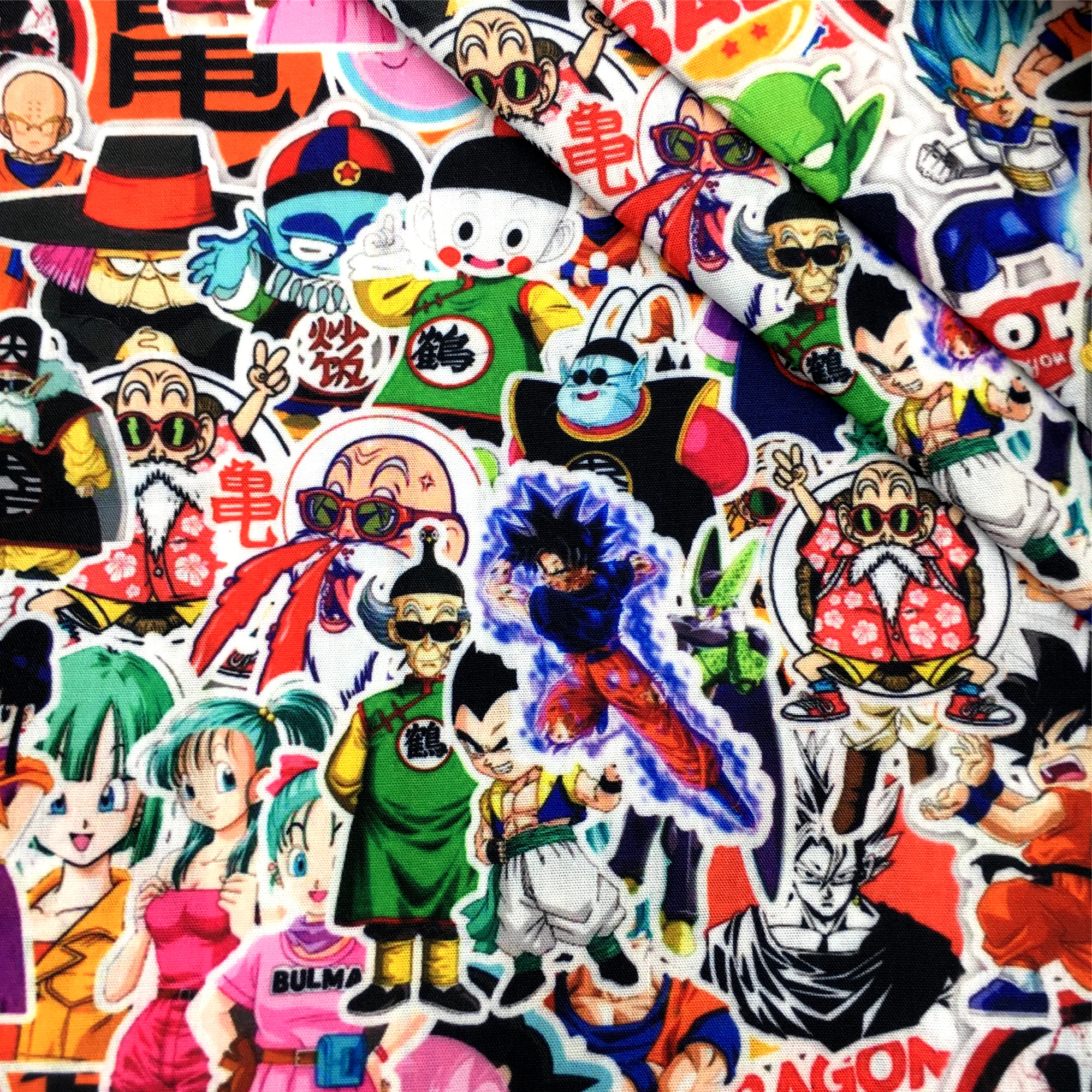 Половинный ярд мультяшная обезьяна дракон полиэстер хлопковый материал