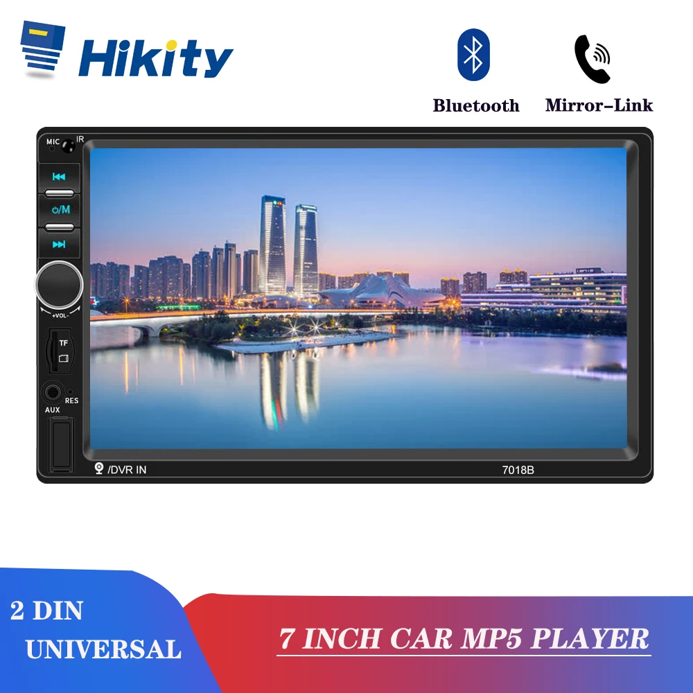Hikity 2 Din автомагнитола 7 &quotавтомобильный мультимедийный MP5 плеер Bluetooth FM авто