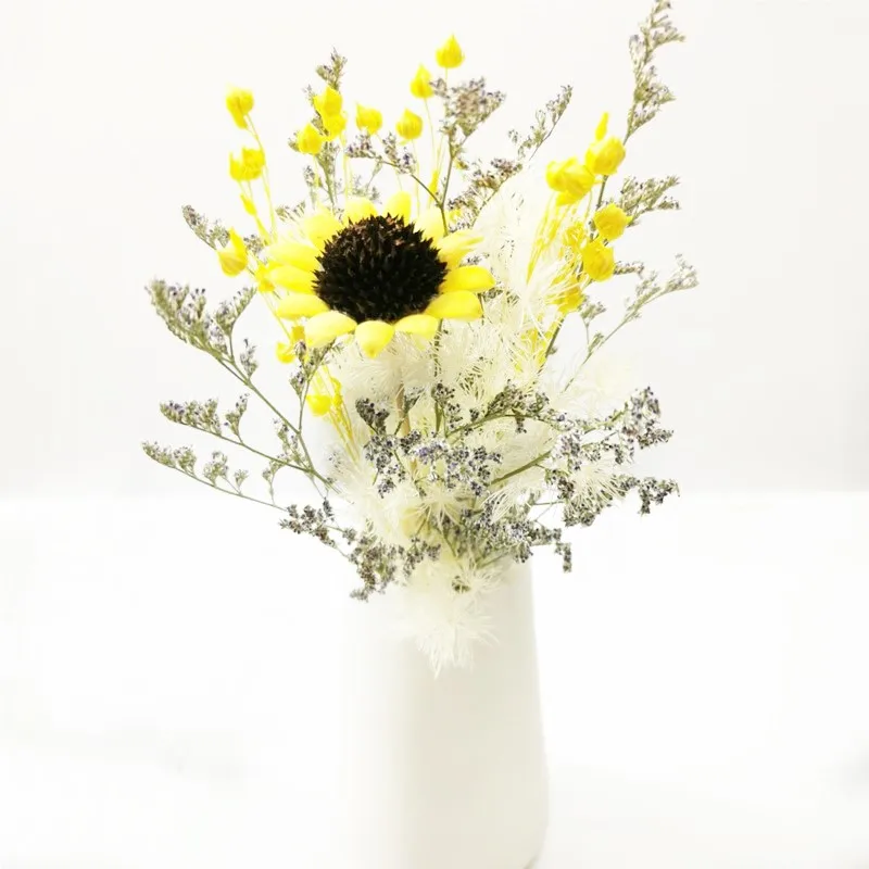 Натуральные сушеные цветы креативный букет сделай сам розы с несколькими