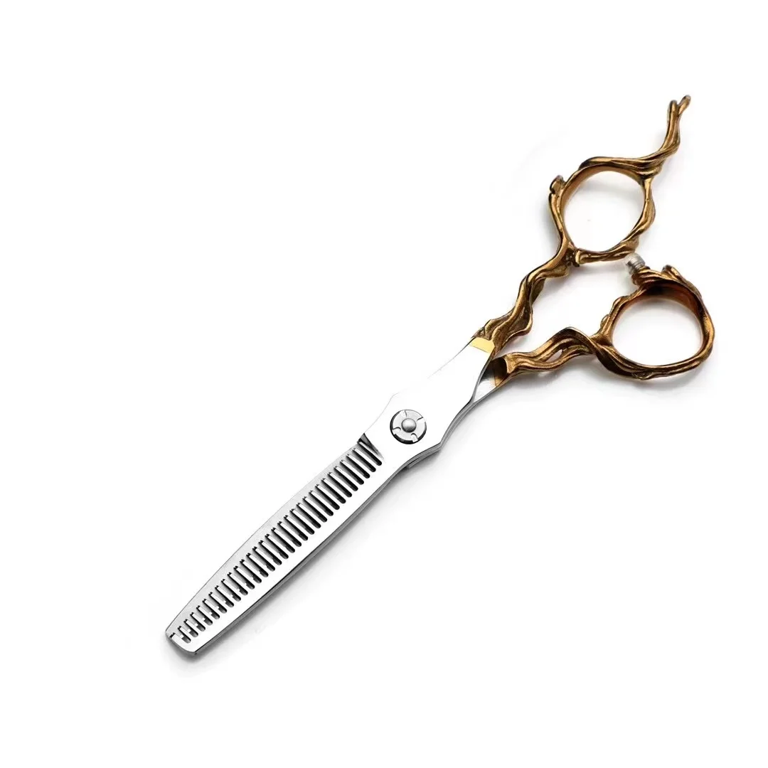 

6 Professional Hair Salon Structure Scissors Set Cutting Barber Haircut Thinning Shear Scissors Hairdressing Hair Tools Scissors