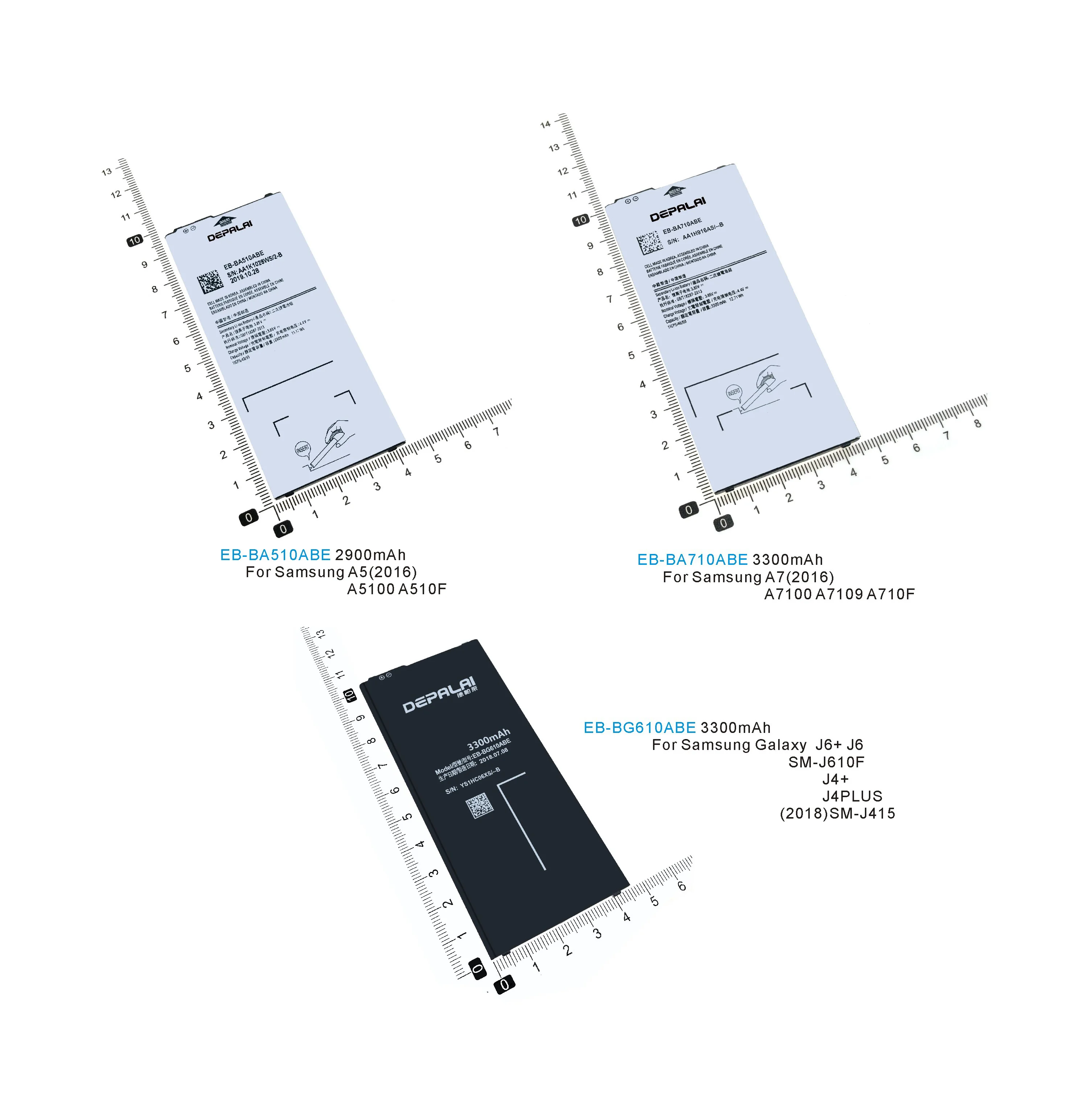EB BA510ABE BA710ABE BG610ABE батарея для Samsung Galaxy A5 A7 A5100 A510F A7100 A7109 A710F J6 + J4 J4PLUS