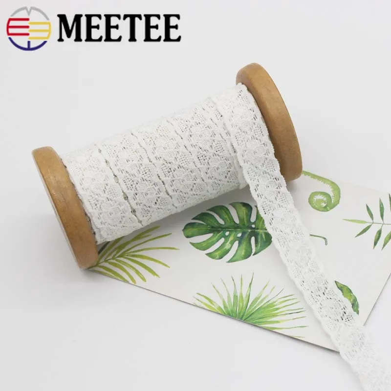 Meetee 44 метра 18 мм полое эластичное кружево отделка Лента тканевая лента DIY Детские