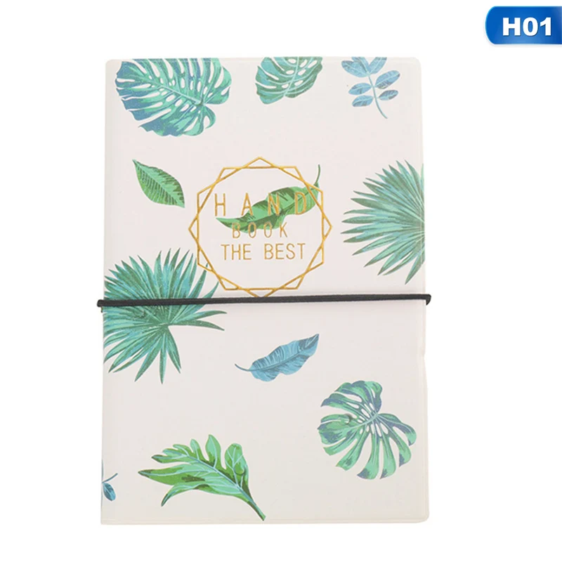 1 Fashion Simple Notebook Strap Notepad Kawaii Square Grid Blank Page Magazine Student Daily Plan Gift - Цвет: 1