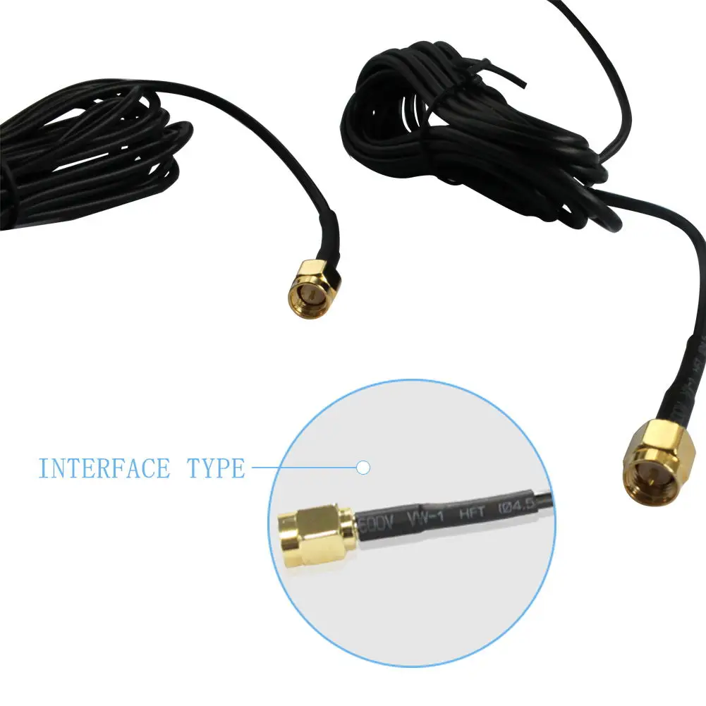 

Brand new 2pcs LTE 4G Antenna with SMA MALE Connector Magnetic Base