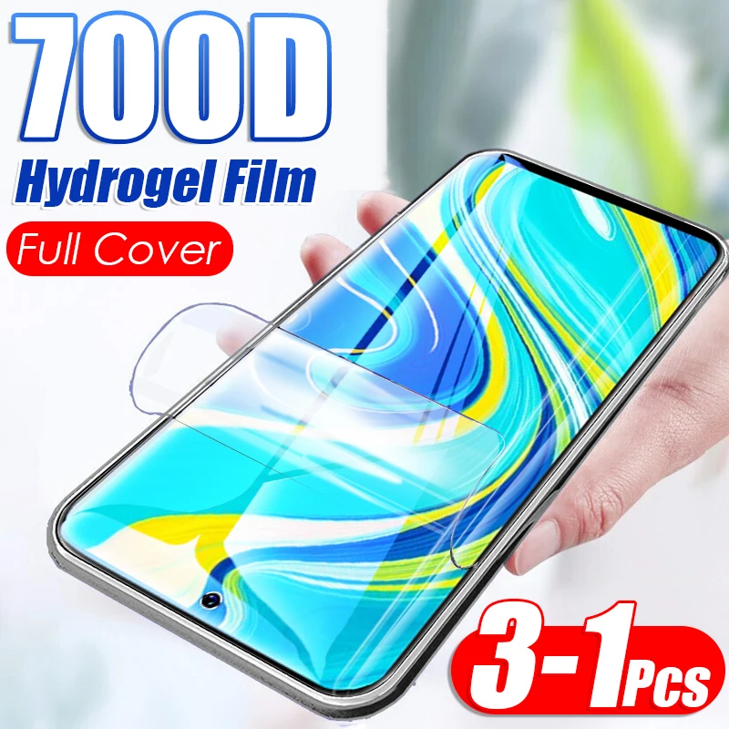 Защитная Гидрогелевая пленка на Redmi Note 9s 9 Pro 8T 8 7 K30 K20 (не стекло) экрана для редми