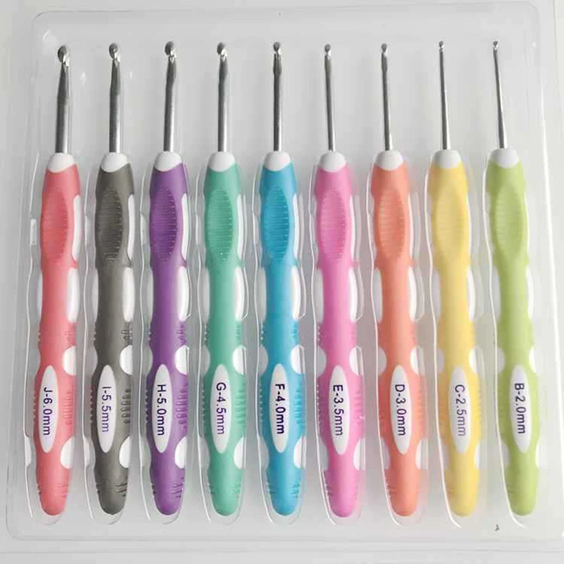 

9Pcs/Set Knitting Needle Crochet Hook Sweater Needle Crochet Needles Sewing Accessories Haaknaalden DIY Hand-made Tool