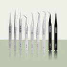 Щипцы для наращивания ресниц Glamlash ESD ST SA Series, антистатические, изогнутые, с прямым кончиком