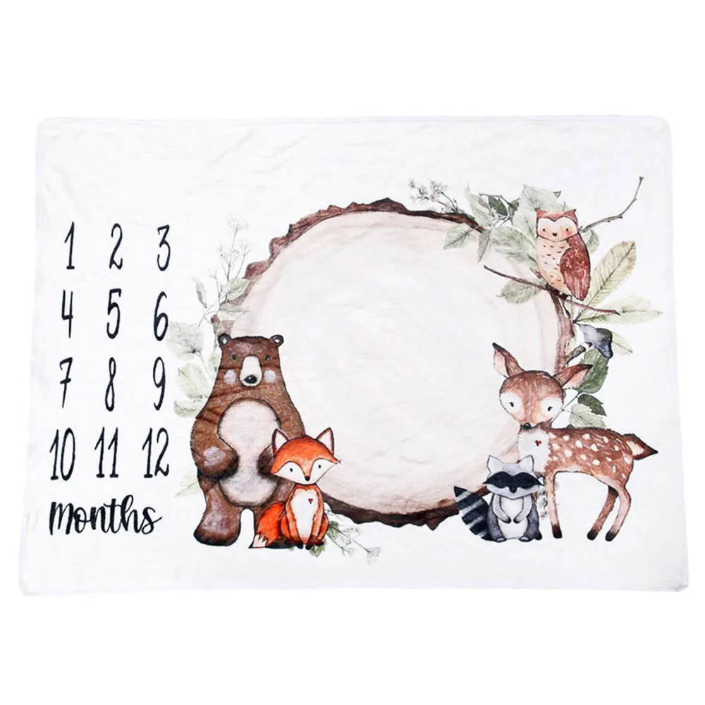 12 ежемесячное одеяло для младенцев реквизит фотосъемки фоновое с ангельскими