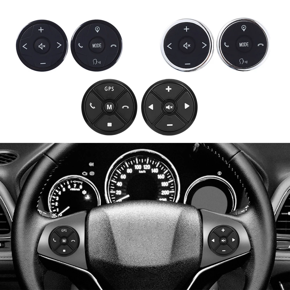 

Universal Car Steering Wheel Remote Control Panel 10 Keys Music Wireless DVD GPS Navigation Radio Buttons In Stock