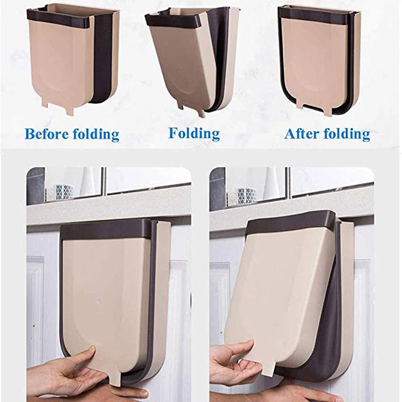 Телескопическая корзина для мусора подвесная складная кухонные аксессуары