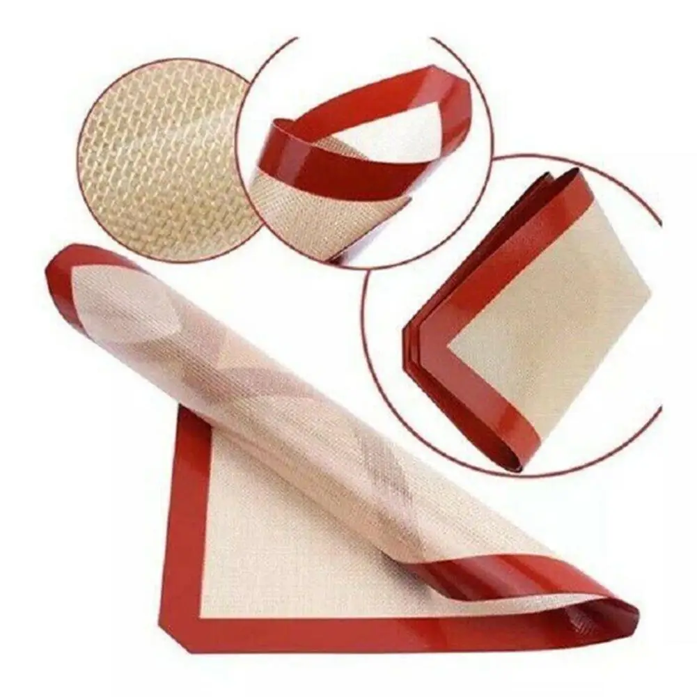 

Reusable Silicone Baking Mats Non-Stick BBQ Grill Mat Tools Cookie Pad Mat Picnic Barbecue Sheet Oven Oven Cooking Baking T G1Z5