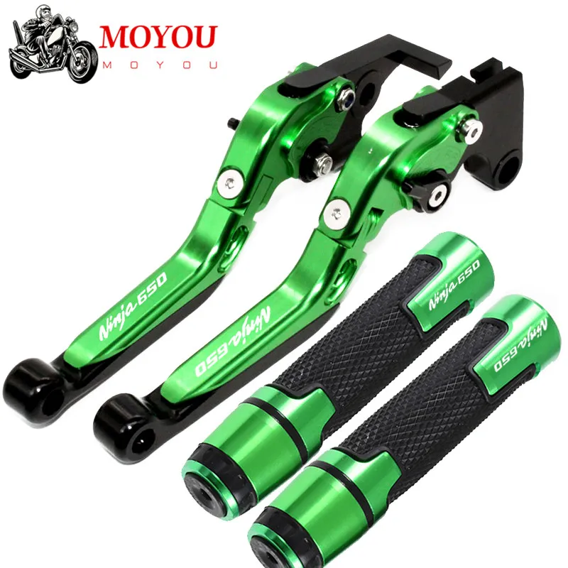 

Motorcycle CNC Adjustable Folding Extendable Brake Clutch Lever Handle For Kawasaki Ninja 650 ABS Ninja650 KRT Edition 2017-2021