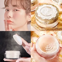 sparkling crystal oil control loose powder setting makeup waterproof long lasting natural brighten skin soft puff face cosmetics