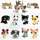 LPS кошка Магазин игрушки стоят кошка собака колли такса кокер спаниель Грейт дайн Редкие короткие волосы котенок оригинальный