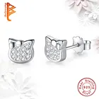 Женские маленькие серебряные серьги EVOJEW, серьги-пусеты из стерлингового серебра 925 пробы с кубическим цирконием, модные украшения для вечеринок и свадебного подарка