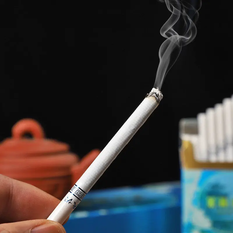 

Tea World Jasmine Tea Smoke Cigarette Non-tobacco Products No Nicotine Thin Branch 10PCS