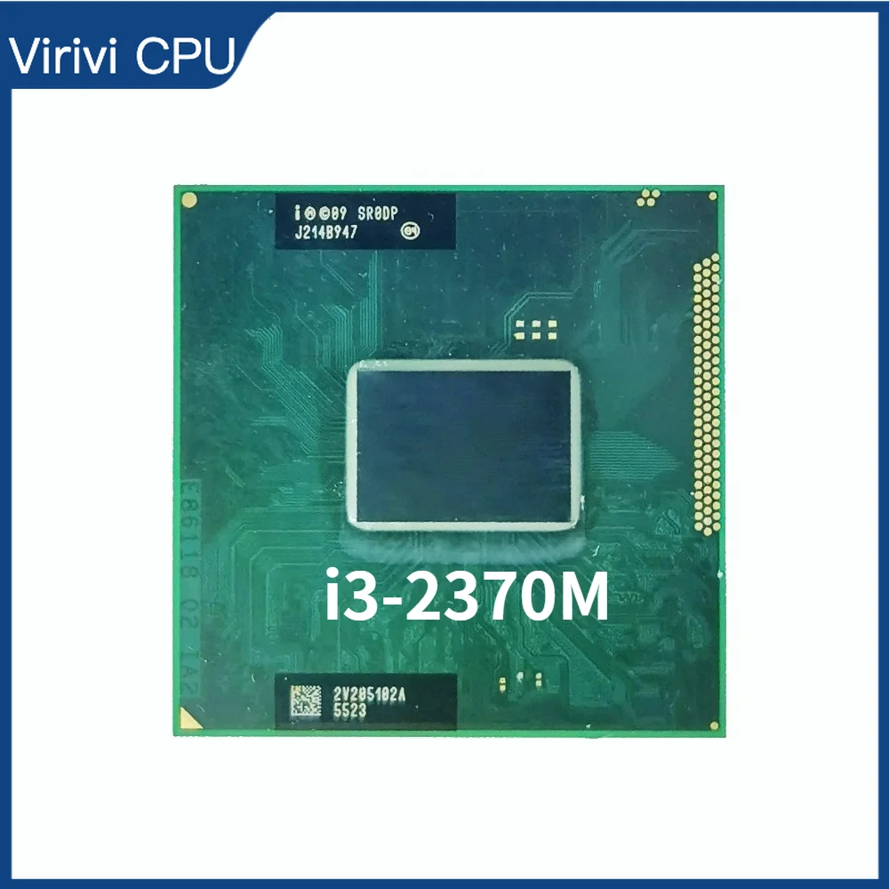 

Intel Core i3-2370M i3 2370M SR0DP 2.4 GHz Dual-Core Quad-Thread CPU Porcessor L2=512M L3=3M 35W Socket G2
