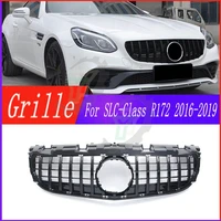 car front bumper upper grille gt style racing grill for mercedes benz slc class r172 slc200 slc260 slc300 2016 2017 2018 2019