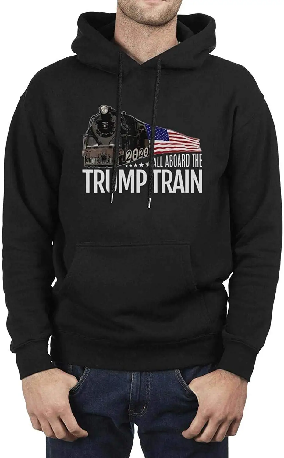 Мужские повседневные толстовки с капюшоном со шлейфом Трампа 2020 американский