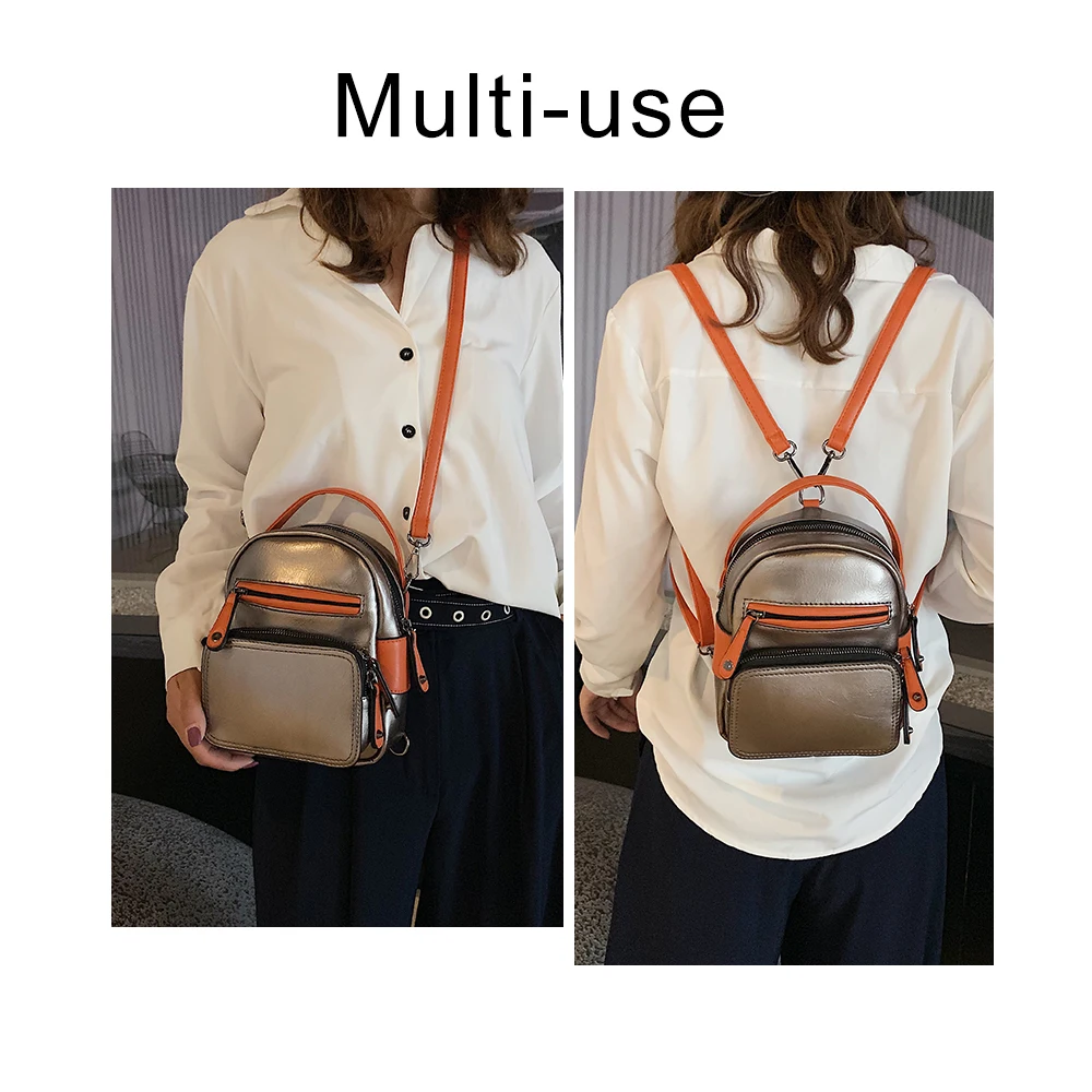 Маленький женский рюкзак Herald Fashion школьный мини с клиньями для девочек
