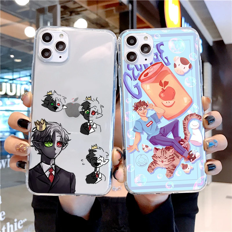 

Cute Dream Smp transparent Phone Case For iPhone 11 12 Pro Max 12 Mini X XR XS MAX 7 8 Plus 6 SE 2020 Soft silicone Cover Fundas