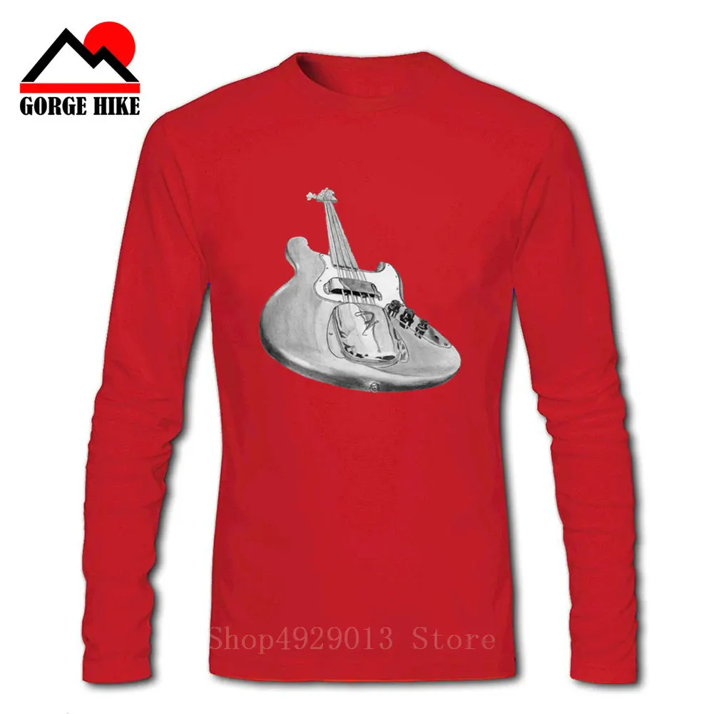 Музыка бас гитара футболка с длинным рукавом на заказ бренд DJ одежда хип хоп Пара