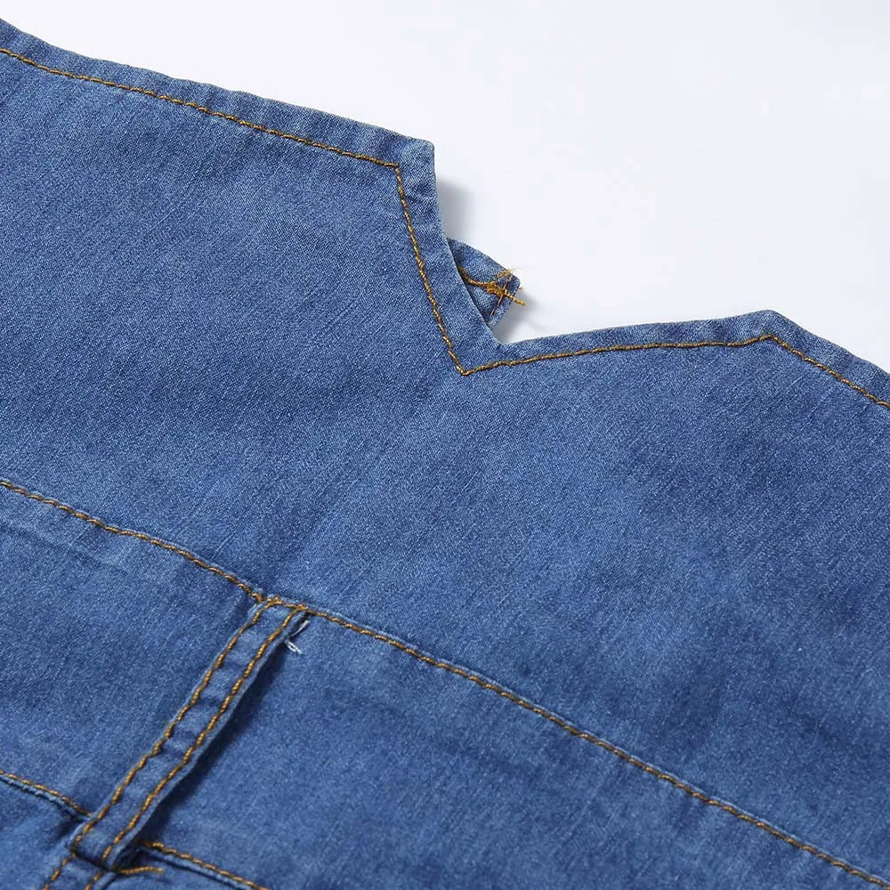 

Women Jeans High Waist Button Ripped Skinny Slim Jeans Pencil Pants jean femme vaqueros mujer #D