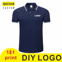 summer customized logo printing embroidery men diy cotton casual top short sleeve casual mens clothing polo shirts blouses