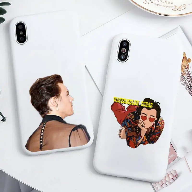 

Sexy lady Harry Styles Phone Case Candy Color for iPhone 11 12 mini pro XS MAX 8 7 6 6S Plus X 5S SE 2020 XR cover funda