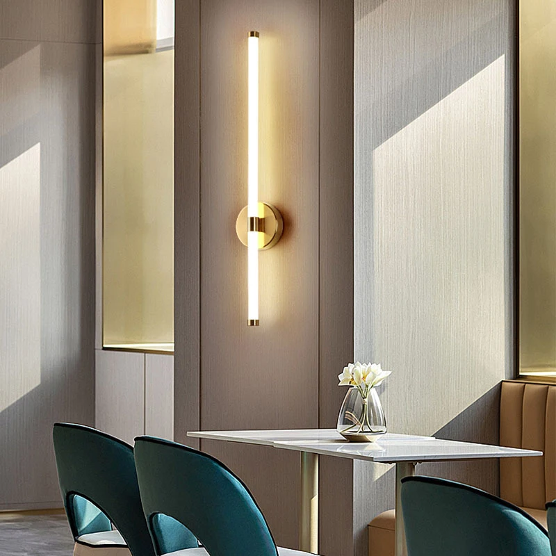 

Modern Long Strip LED Wall Lamp for Living Room 220V 19W 26W 32W Bedside LED Wall Lighting Fixtures for Home Decro Light Sconce