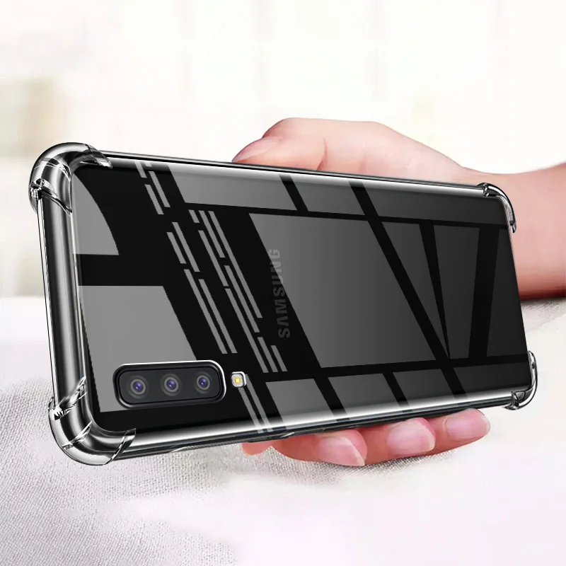 Противоударный чехол из ТПУ для Samsung A50 A70 A40 A30 A20 A10 A90 A80 Galaxy S10 S9 S8 Plus Note 9 8 A7 2018
