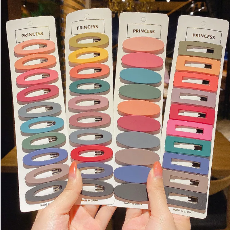 

[Xwen] Korean Colorful Headdress Hairpin Side Clip Women Girl's Top Clip Bangs Back Head Hairpin Simple Headwear OH1204